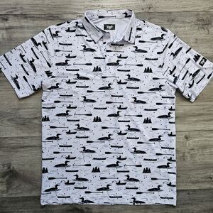 Waggle Golf Polo shirt All Over Print Size Medium